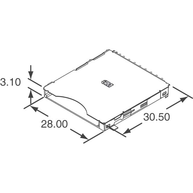 SD-RSMT-2-MQ-WF 3M  PC Card Sockets